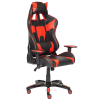 Кресло iBat кож/зам, черный/красный