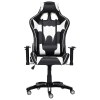Кресло iBat кож/зам, черный/белый